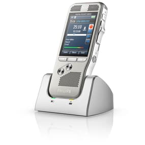 Digitální diktafon Philips DPM8000 v dokovací stanici